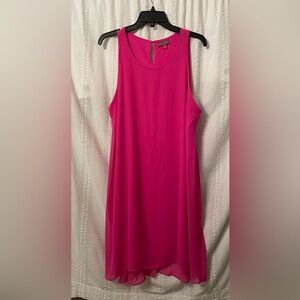Vince Camaro hot pink sleeveless dress. Size large but runs big